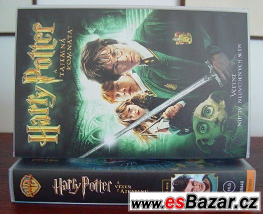 Nové VHS o víně 4 ks, DVD 5 ks, Harry Potter 2 ks, CD 2x