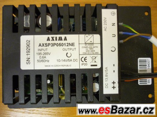 Modul spínaného zdroje AXSP 12V/5A Modul spínaného zdroje AXSP 12V/5A