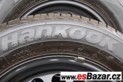 195/65R15 HANKOOK,4ks,na pl. discích VW 6Jx15H2,vzorek 7,5mm