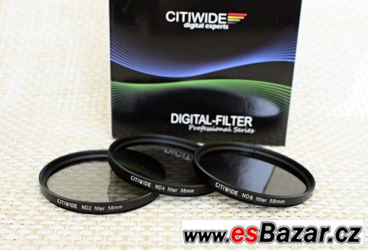 Citiwide 58mm ND filtry ND2, ND4, ND8