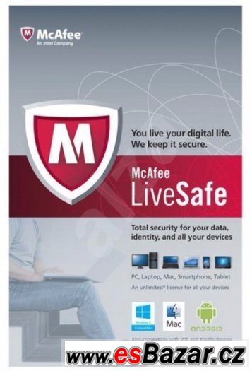 McAfee LiveSafe na 12 měsíců (všechny jazykové verze)