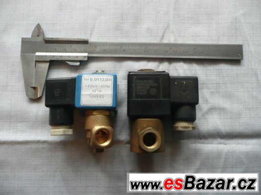 Nové elektromagnetické, solenoidní ventily 220V a 24V