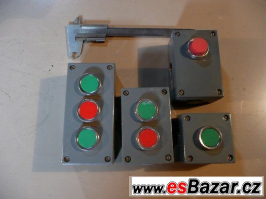 Tlačítka přepínače, kontrolky transformátory řady T6