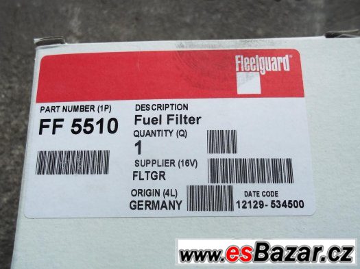 Palivový filtr na DAF XF 95 - EURO3