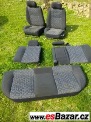 OPEL ASTRA G sedačky černé látkové
