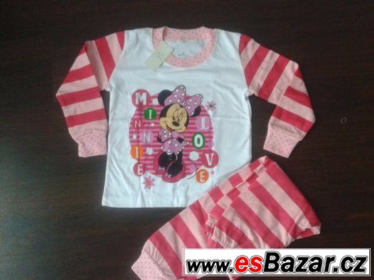 nové Pyžamo minnie mouse růžové Love