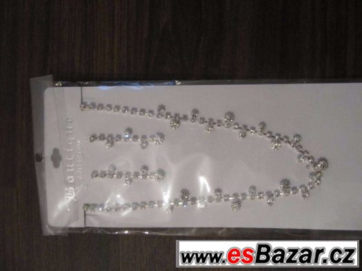 Svatební bižuterie - set náhrdelník naušnice 1