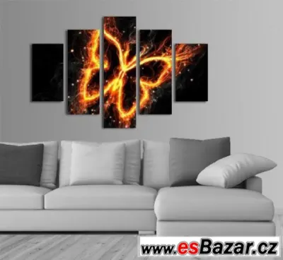 Fotoobraz, obraz - MOTÝL OHEŇ - velikost 100 x 70 cm
