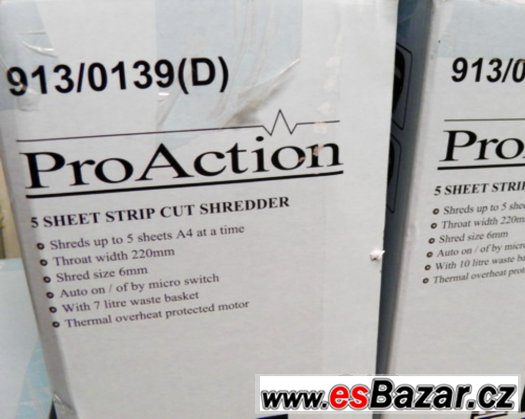 Nový značkový skartovač ProAction. Nový značkový skartovač ProAction.
