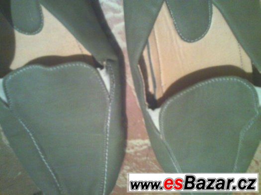Boty zelené hráškové dámské