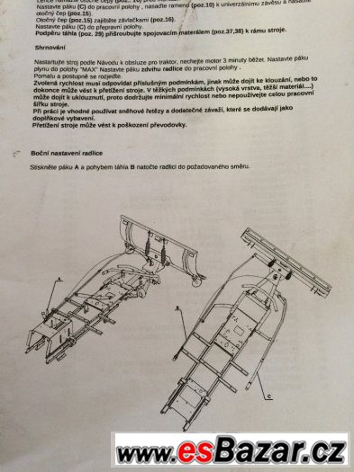 Shrnovací radlice SR-120.4