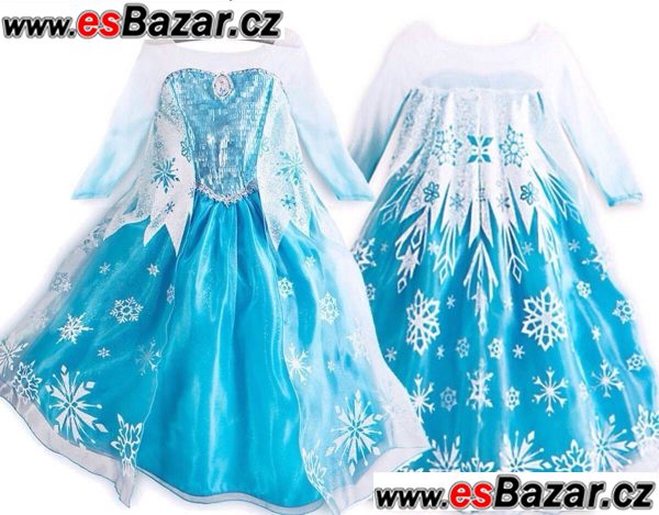 Set 1 - FROZEN-Ledové království. (šaty + korunka) - vel 100 Set 1 - FROZEN-Ledové království. (šaty + korunka) - vel 100