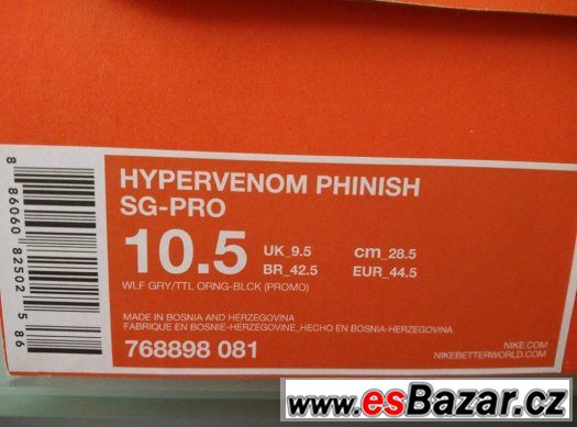 NIKE HYPERVENOM II PHINISH zcela nové - nepoužité NIKE HYPERVENOM II PHINISH zcela nové - nepoužité