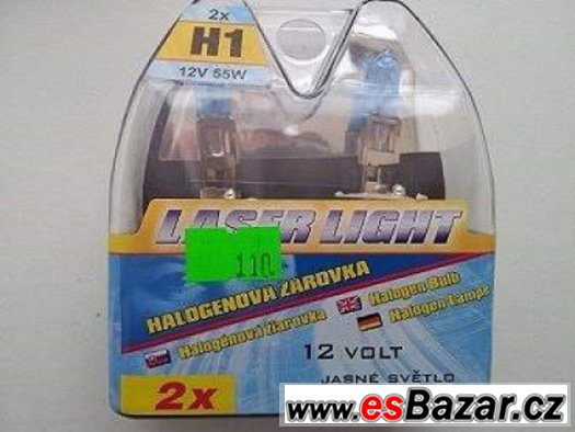 autožárovka H1 12V 55W white laser - 2ks