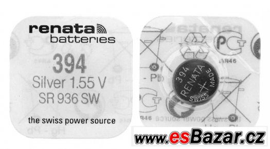 Knoflíkové baterie Renata 394 1.55V SR936 SW, NOVÉ