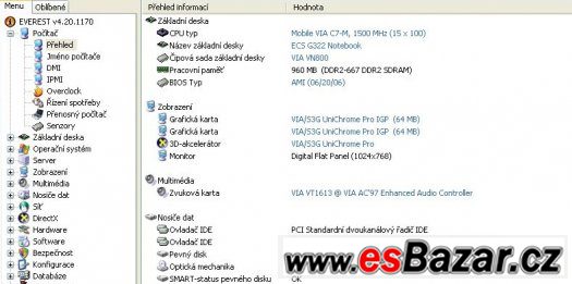 Notebook ECS G322