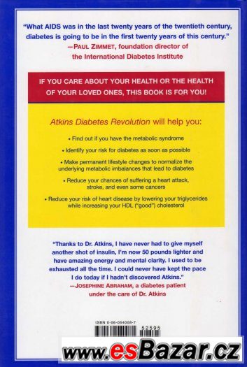 Atkins Diabetes Revolution - # 1 New York Times Bestselling