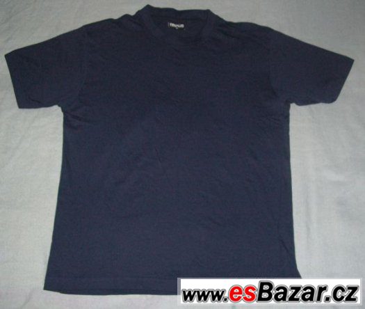 Nové modré tričko, 100% bavlna, Vel. S