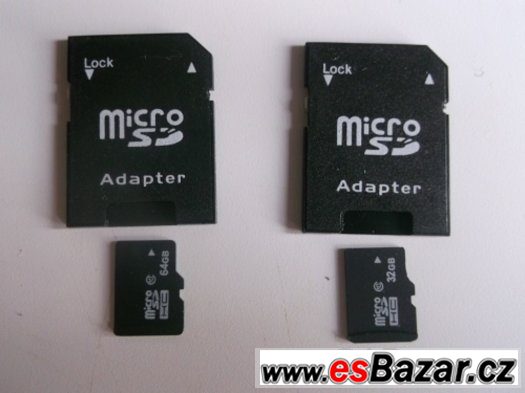 Paměťové karty 32GB, 64GB, 128GB