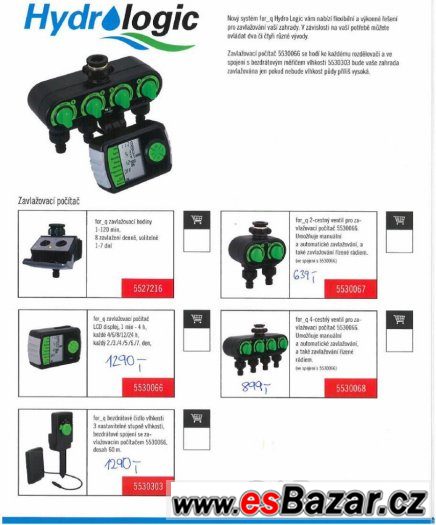 Zavlažovací počítač k systému for_Q (prodávaný v Hornbachu)