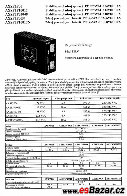 Zdroj AXSP3P06