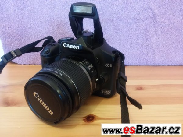 Zrcadlovka Canon EOS 450D s přísl.