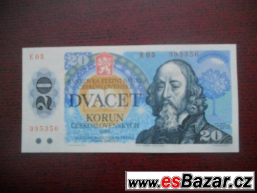 DVACET KORUN Československých 1988 - UNC -