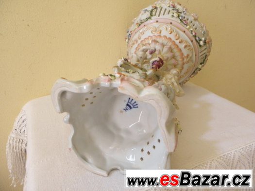 LUXUSNÍ PORCELÁNOVÝ NÁSTOLEC - výška 472mm -