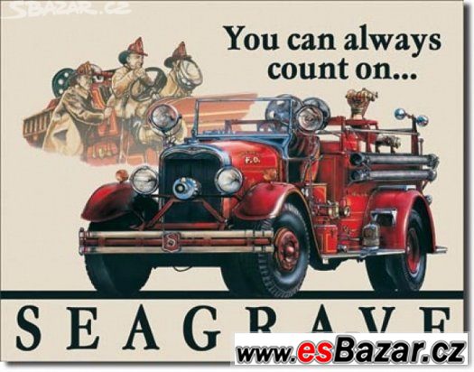 SEAGRAVE - plechová cedule 410x320mm