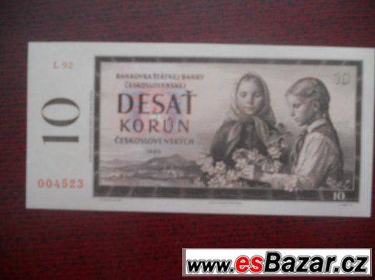 deset-korun-ceskoslovenskych-1960-unc