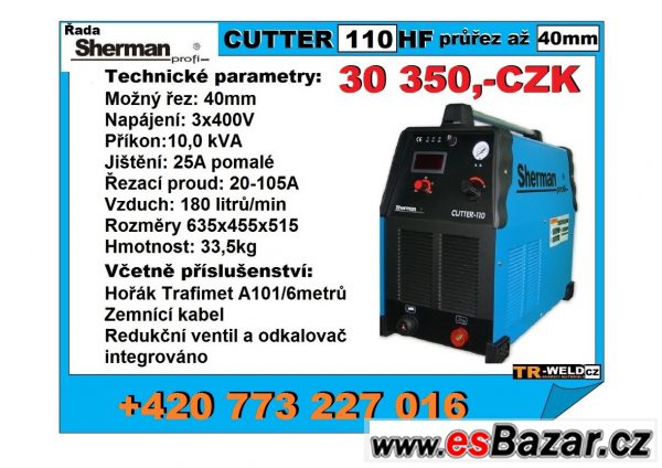 Plazma řezák kovu Cutter CUT- 110 H Plazma řezák kovu Cutter CUT- 110 H
