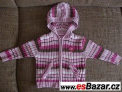 Svetr na zip s kapucou, DOPODOPO, vel. 80 (9-12měs.), SLEVAA