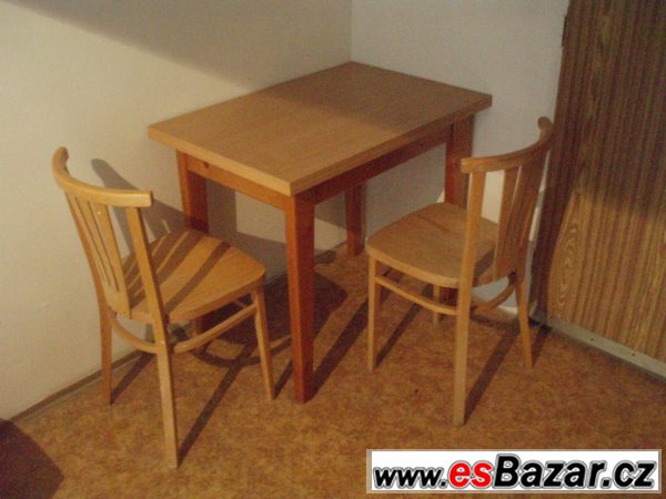Rozkládací stůl + 2 židle