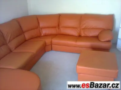 Koženková sedací souprava velká