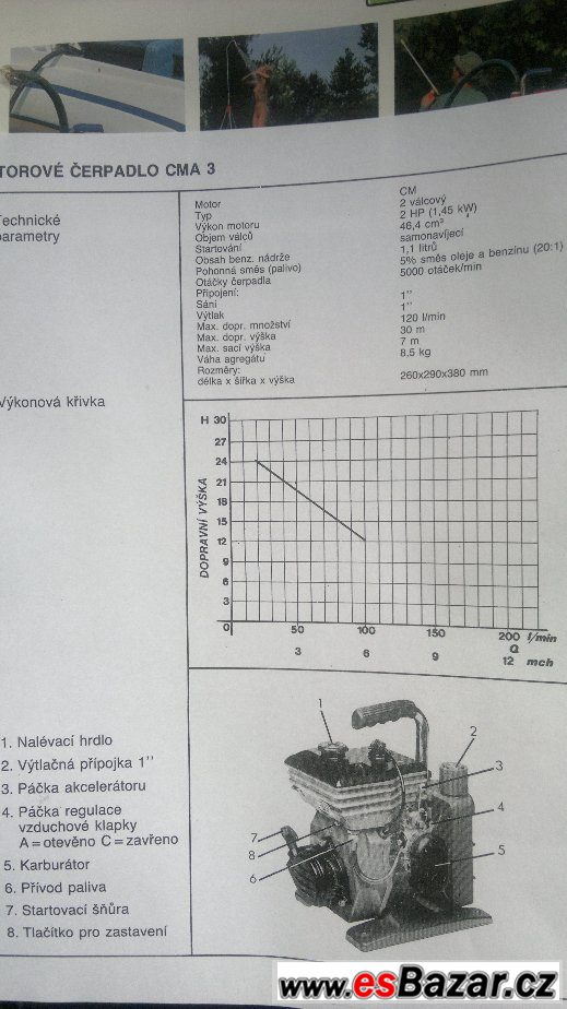 Čerpadlo vody samonasávací CMA 3