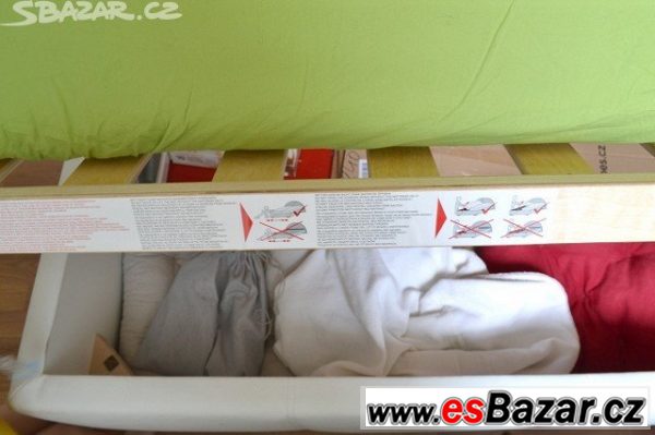 Dvoulůžko postel Lexus z eko kůže