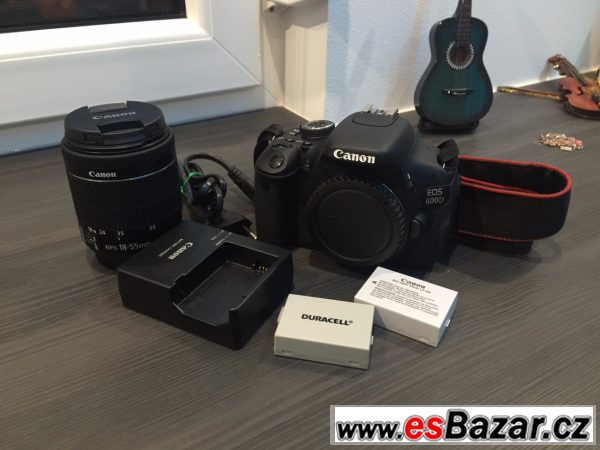 Canon D600 + 2bat + 18-55