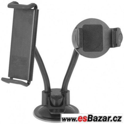 Držák 2v1 do auta pro tablet a telefon stojan na sklo, nový Držák 2v1 do auta pro tablet a telefon stojan na sklo, nový