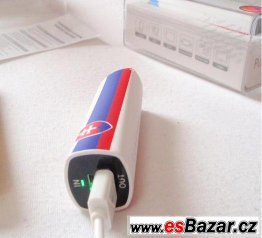 Přenosná power bank externí baterie pro mobil 2400mah cz/svk Přenosná power bank externí baterie pro mobil 2400mah cz/svk