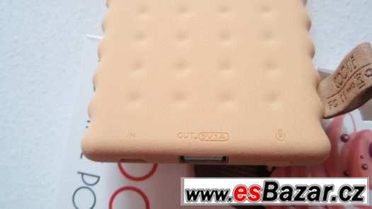 Externí baterie Power Banka 4000mAh pro mobil, pogumovaná