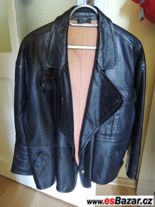 vintage kožený kabát z Japonska