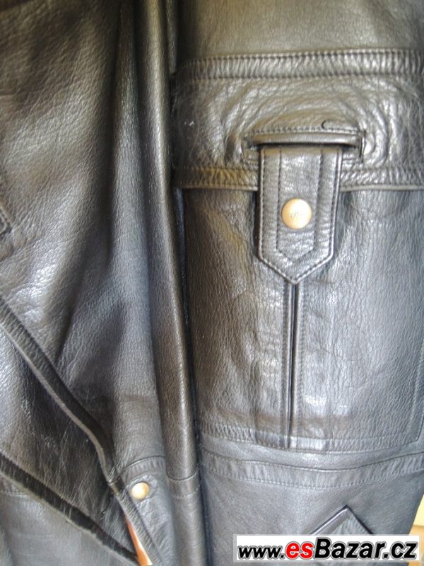 vintage kožený kabát z Japonska