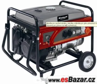 Generátor benzín, 2x220V+380V, 5,5kW, nepoužitý-velká sleva