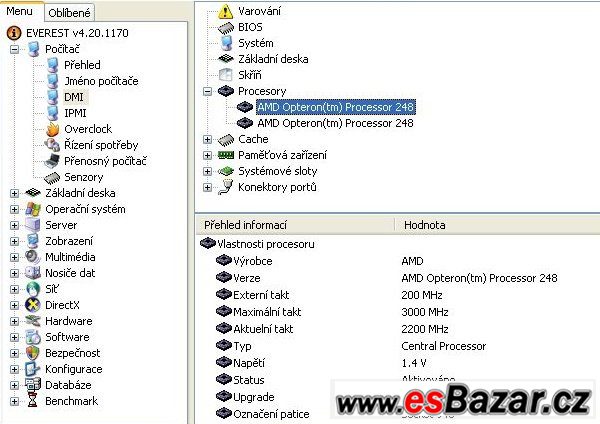 AMD Opteron 248 pro Socket 940 AMD Opteron 248 pro Socket 940