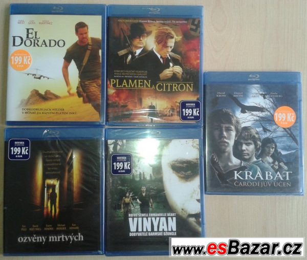 Prodám 5ks BLU-RAY filmů