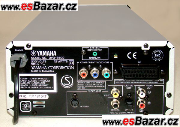 Přehrávač vido/audio YAMAHA ze serie Pianocraft