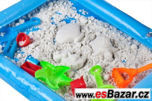 Magický písek s hrací plochou + 12 plastových formiček