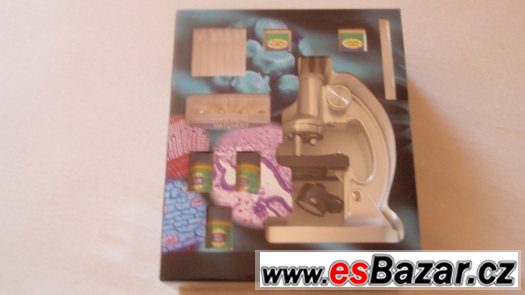 Dětský mikroskop set s příslušenstvím zvětšení 600x, nový Dětský mikroskop set s příslušenstvím zvětšení 600x, nový
