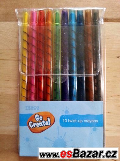 Voskovky 10 twist-up crayons