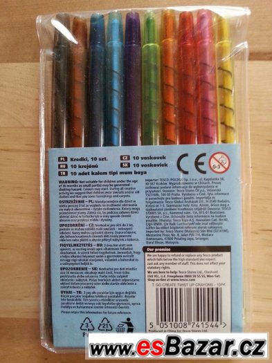 Voskovky 10 twist-up crayons